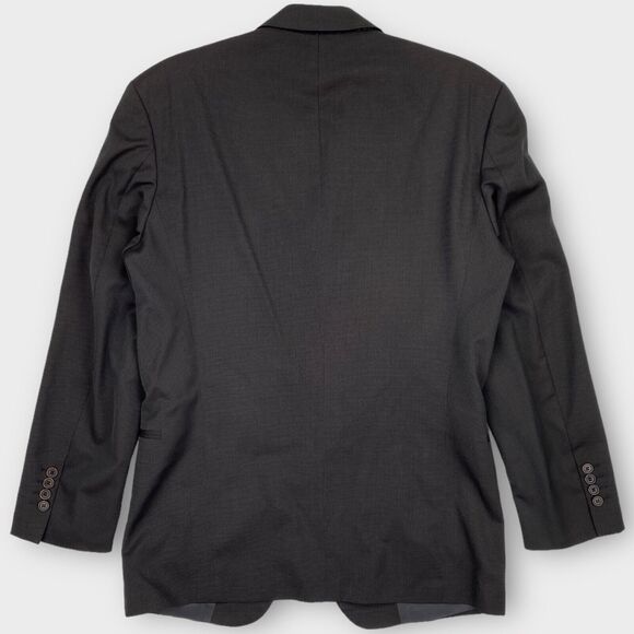 Hugo Boss Blazer Mens 40R 39R BrownTextured Wool Sport Jacket Ventless - Picture 9 of 15